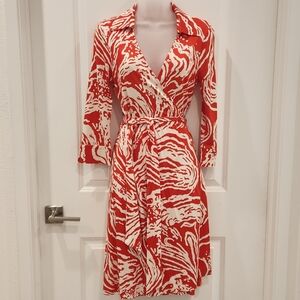 Diane Von Furstenberg silk wrap dress Justin